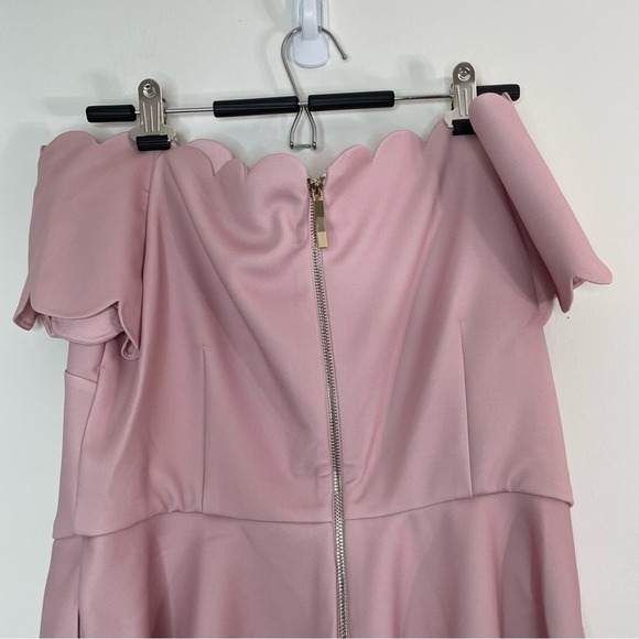NWT Ted Baker SIRENTA Raspberry Bardot Skater Dress Ted Size 5/ US 12 - Picture 8 of 14